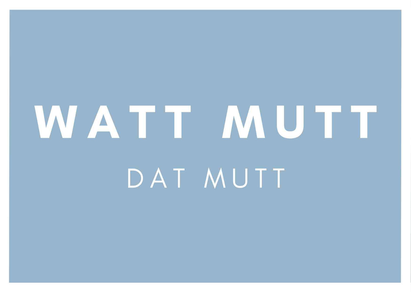Postkarte Watt mutt