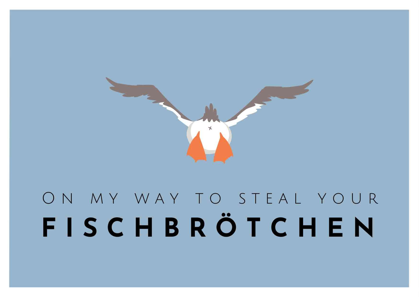 Postkarte Fischbrötchen