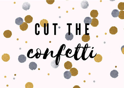 Postkarte Confetti