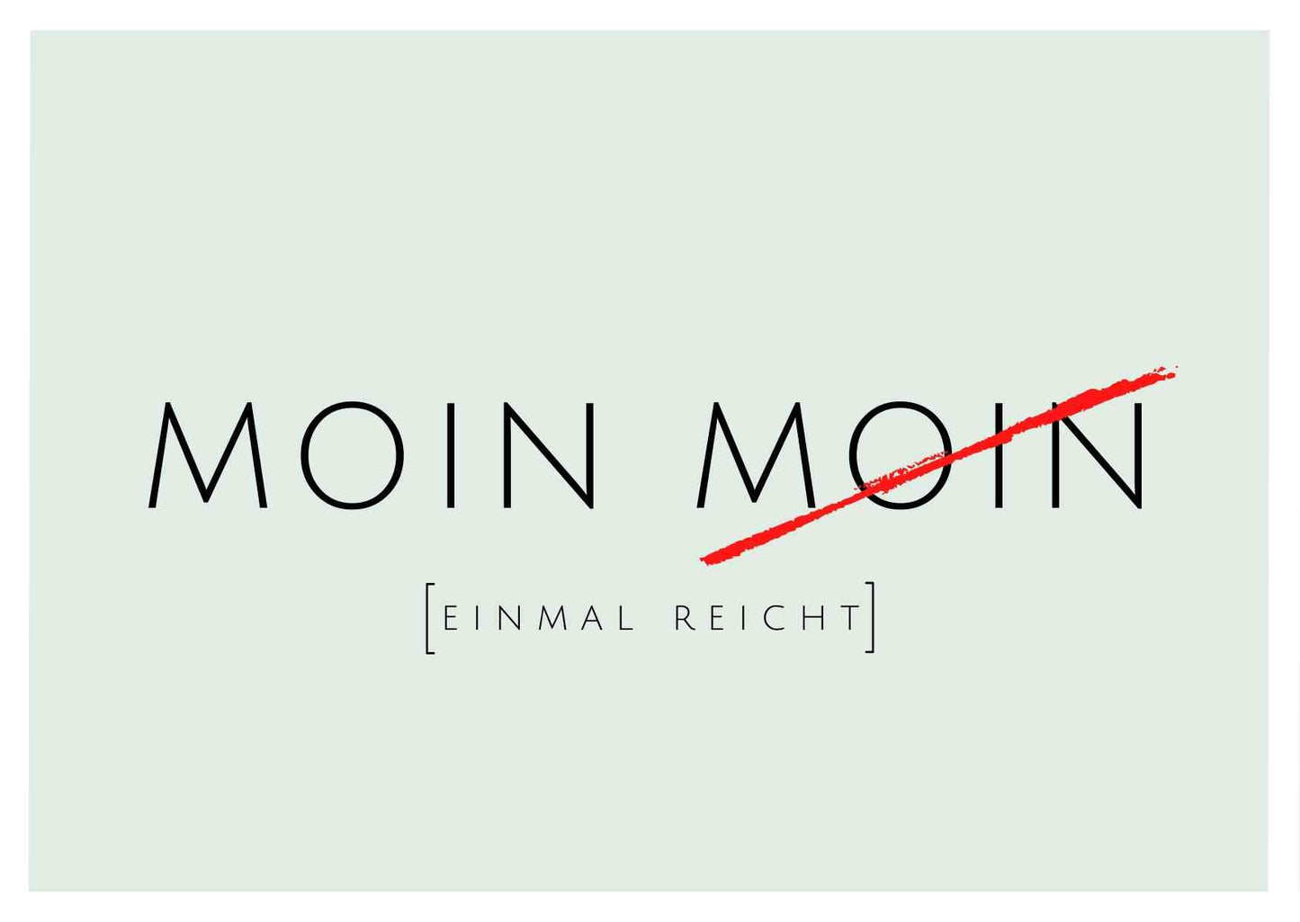 Postkarte Moin Moin