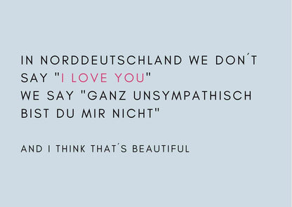 Postkarte Nicht ganz unsympatisch