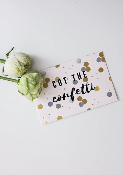 Postkarte Confetti