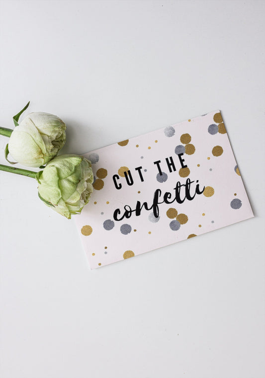 Postkarte Confetti