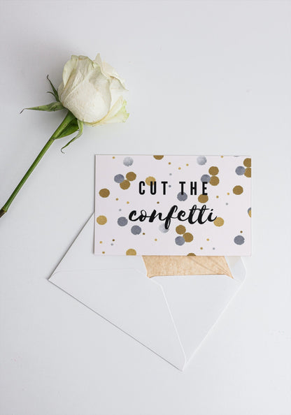 Postkarte Confetti
