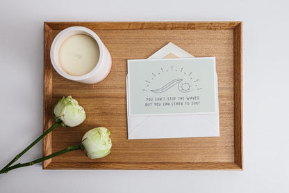 Postkarte Learn to Surf
