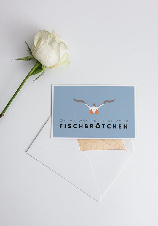 Postkarte Fischbrötchen