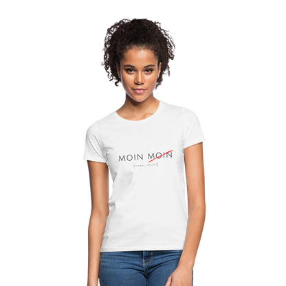 Damen Shirt Moin Moin - weiß