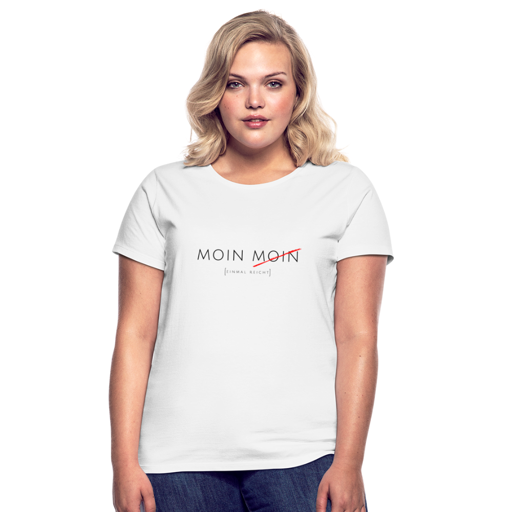 Damen Shirt Moin Moin - weiß