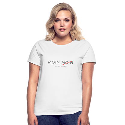 Damen Shirt Moin Moin - weiß