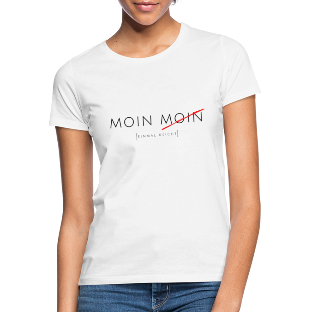 Damen Shirt Moin Moin - weiß