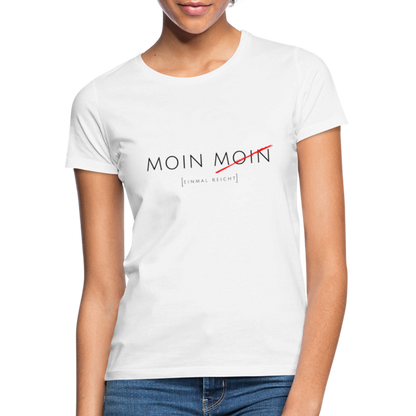 Damen Shirt Moin Moin - weiß