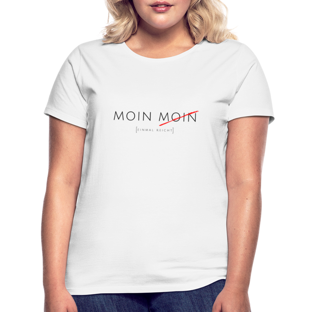 Damen Shirt Moin Moin - weiß