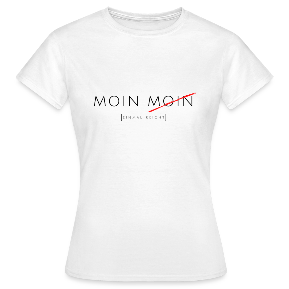Damen Shirt Moin Moin - weiß